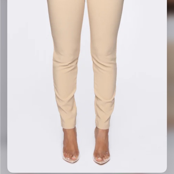 Fashion Nova Pants - Women's Tan Slim Fit Pants